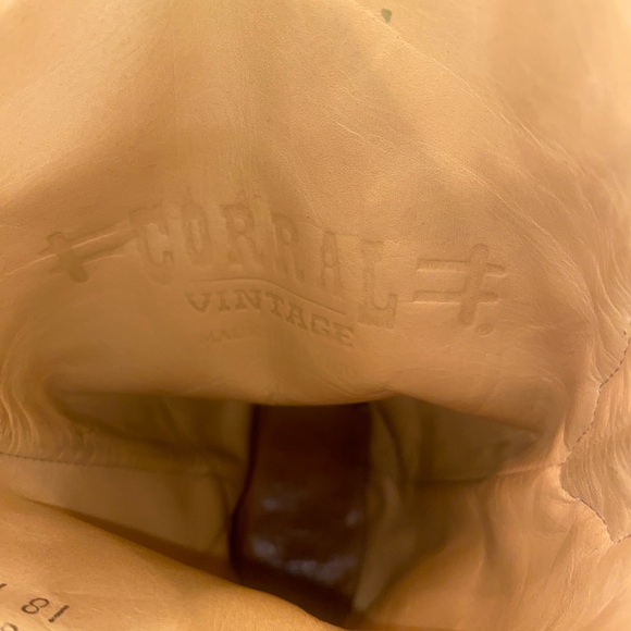 Corral Vintage Leather Lizard Inlay Western Boot, Size 6.5M - Picture 12 of 14